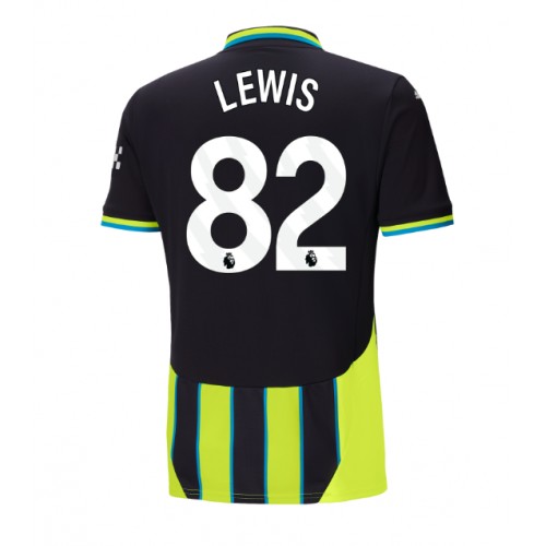 Pánský Fotbalový dres Manchester City Rico Lewis #82 2024-25 Venkovní Krátký Rukáv